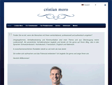 Tablet Screenshot of cristianmoro.ch